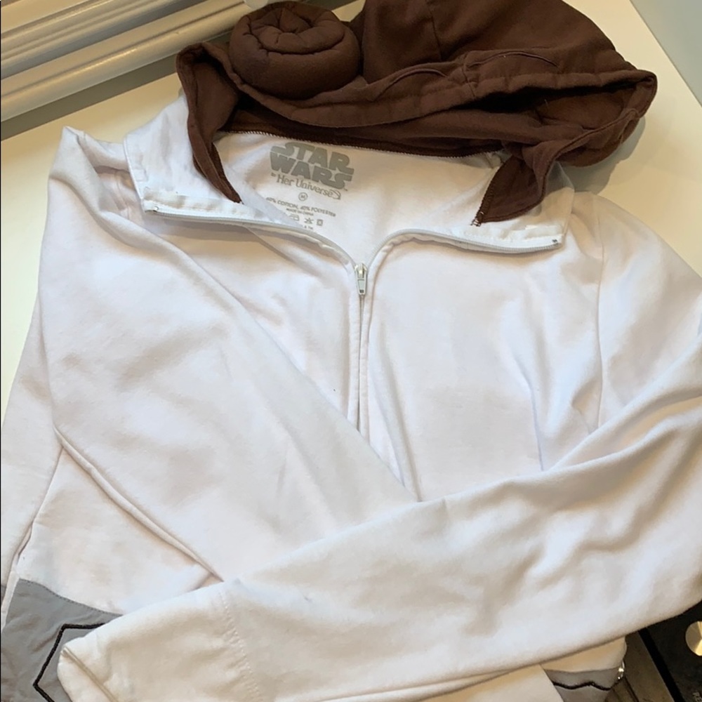 Official Star Wars sweatshirt, hooded zip front